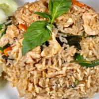Basil Fried Rice · A Thai-style stir-fry fried rice made with a choice of meat, basil, bell pepper, carrot, chi...