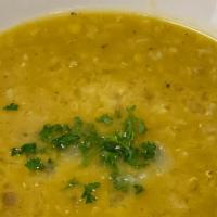 Lentil Soup · Vegan. Housemade crushed lentil.