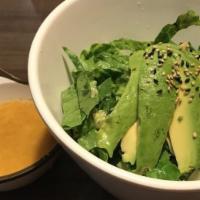 Avocado Salad · Served with homemade ginger dressing.