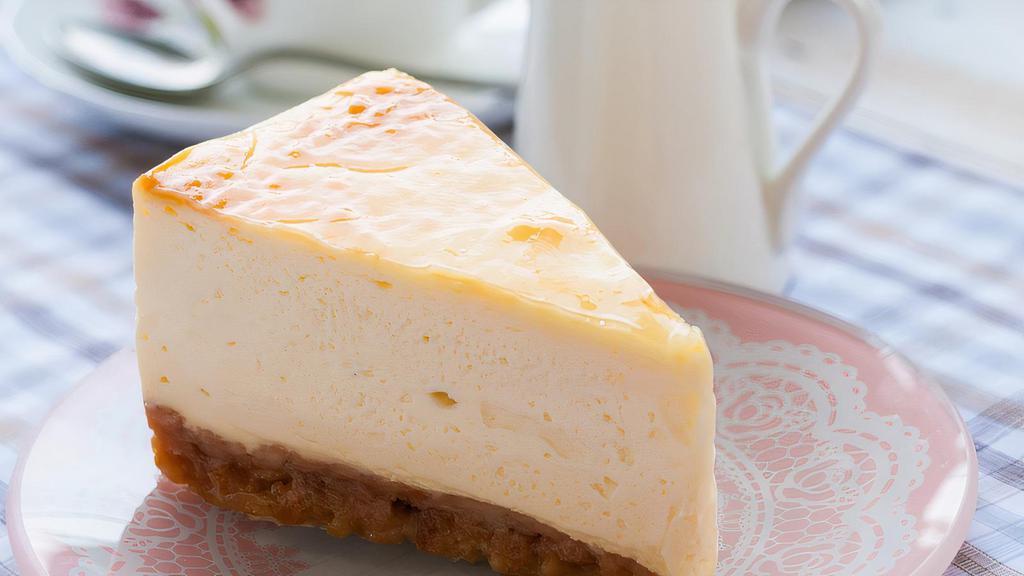 Cheesecake · Classic, creamy NY-style cheesecake.