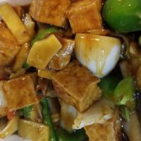 Szechuan Tofu · Hot and spicy.