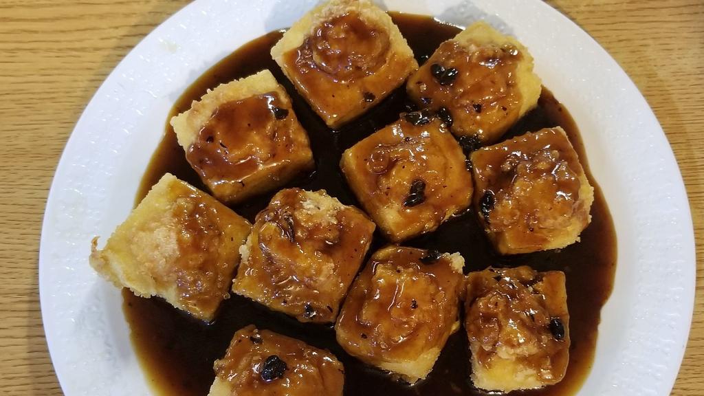 Fried Tofu With Black Bean Sauce · 