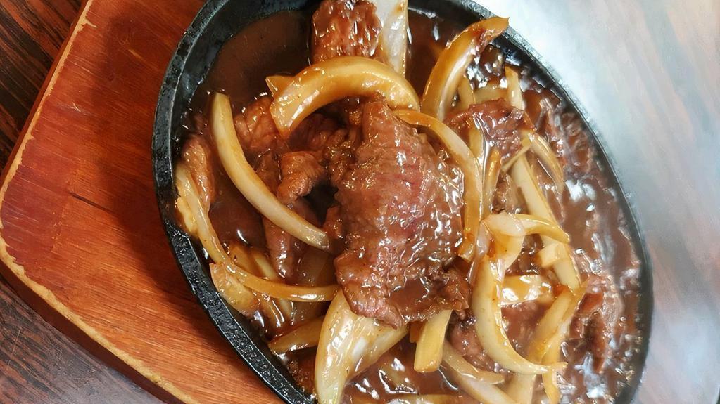 Sizzling Beef On Hot Iron Plate Special · 