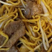 Beef Lo Mein · Egg noodle dish.