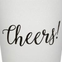Cheers Plastic Tumblers White Cups · 16 Oz