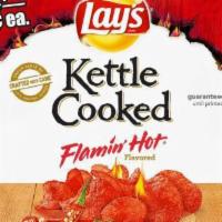 Lays Kettle Cooked Flamin Hot Potato Chips · 1 Oz