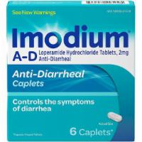 Imodium A-D Loperamide Hydrochloride Diarrhea Relief Caplets - 6 Ct. · Help control your diarrhea symptoms with Imodium A-D Caplets. From the #1 doctor-rmended ant...