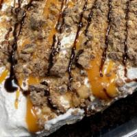 Better Than Sex Cake Slice · Chocolate  Cake with caramel drizzled in the inside. Topped with Whipped Frosting, Chocolate...