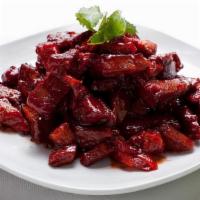 . Boneless Spare Ribs · With Barbecued sauce.