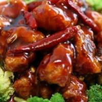 General Tso'S Chicken · Spicy. Chunky chicken dipped in special batter, pan fried to perfection sauteed with chefs s...