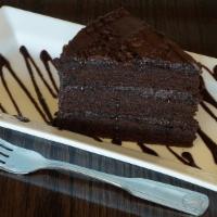 Chocolate Cake · With complimentary cup of coffee.