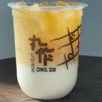 Jasmine Green Milk Tea 丸作奶绿 · Non dairy, lactose and gluten free. Sugar recommended 50%.
Tapioca not included.