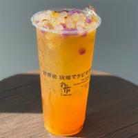 Mango Spring Tea 芒果清茶 · Sugar recommended 25%.
Tapioca not included