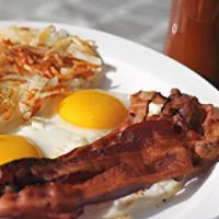 Two Eggs Meal · Add bacon or sausage links; ham or Canadian bacon or smoked sausage for a cost.