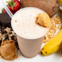 Pb Body Builder · Skim milk, peanut butter, 1/2 banana, vanilla or chocolate protein.