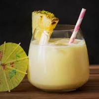 Pina Colada · Skim milk, 1/2 banana, coconut, pineapple, vanilla protein.
