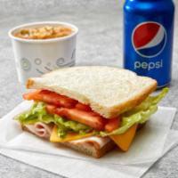 Make It A Combo #1 · Make any sandwich a combo by adding a cup of the soup of the day and a 12oz beverage of your...