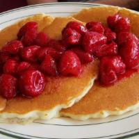 Short Stack Fruit Pancakes (2) · With fresh strawberries, blueberries, or bananas.