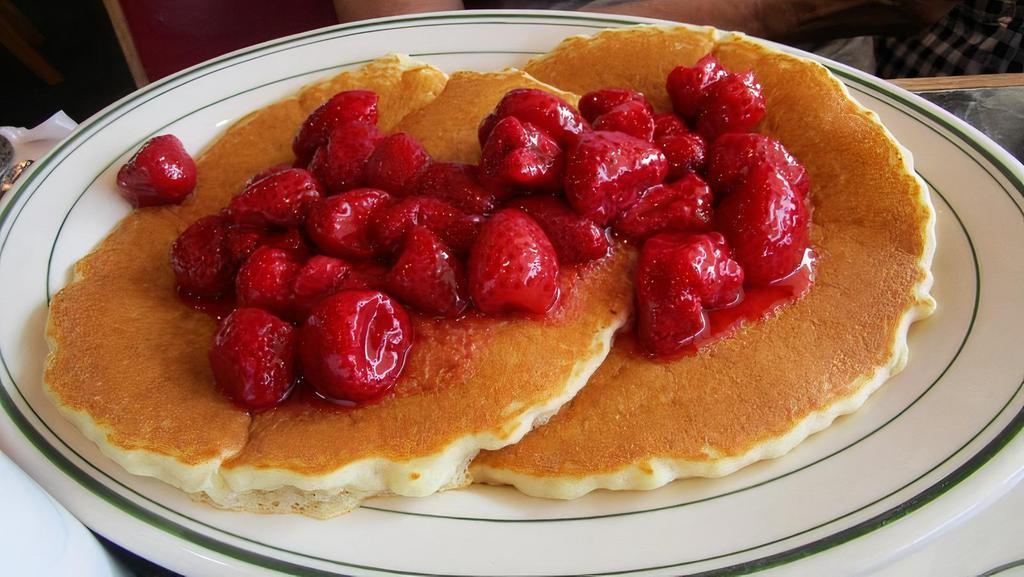 Short Stack Fruit Pancakes (2) · With fresh strawberries, blueberries, or bananas.
