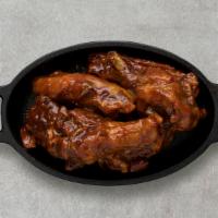 Honey Bbq Wings · Served with celery or carrots, and blue cheese or ranch.