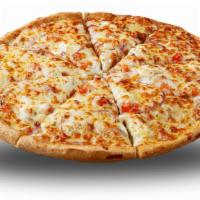White Pizza · Olive oil, onion, garlic, oregano, black pepper, tomato, ricotta cheese, and our cheese. Veg...