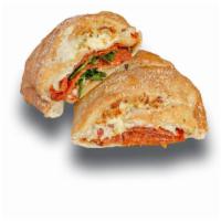 Ricco Pepperoni Calzone
 · Top seller. Pizza sauce, pepperoni, ricotta cheese, fresh basil, and our cheese mix.