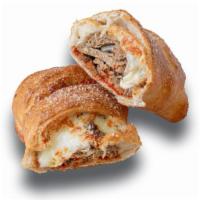 Meatball Calzone
 · Pizza sauce, meatball, and our cheese mix.