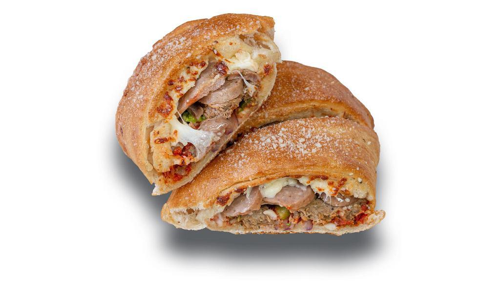 Create Your Own Calzone
 · Build off own calzone with our cheese mix and pile of 3 of your favorite toppings.