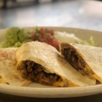 Carne Asada Quesadilla · Meat and cheese