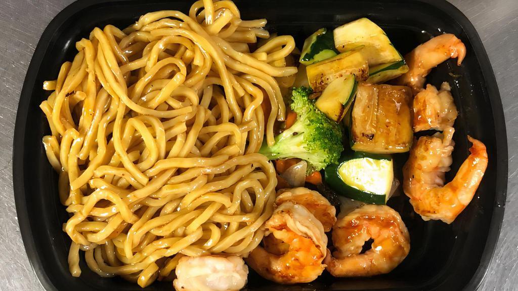 Hibachi Shrimp · All dinners include clear broth soup hibachi noodle hibachi vegetable 2 shrimp osaka shrimp sauce.
