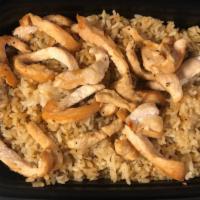 Chicken Fried Rice · Served with miso soup.