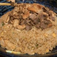 Combination Fried Rice · Chicken,shrimp ,beef mix with rice