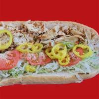 Half Chubby Chicken (8 In) · Grilled Chicken and Onions, Mozzarella-Provolone Cheese, Topped with Fresh Lettuce, Tomatoes...