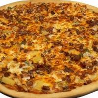 Large Chicken Teriyaki · Teriyaki Sauce, Chicken, Onion,. Green Pepper, Pineapple, Real Bacon. Pieces, Cheese Blend