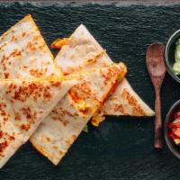 Cheese Quesadilla · A blend of oxaca cheese, provolone and mozzarella, inside 7