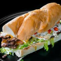 Sandwich De Bistec · Steak sandwich