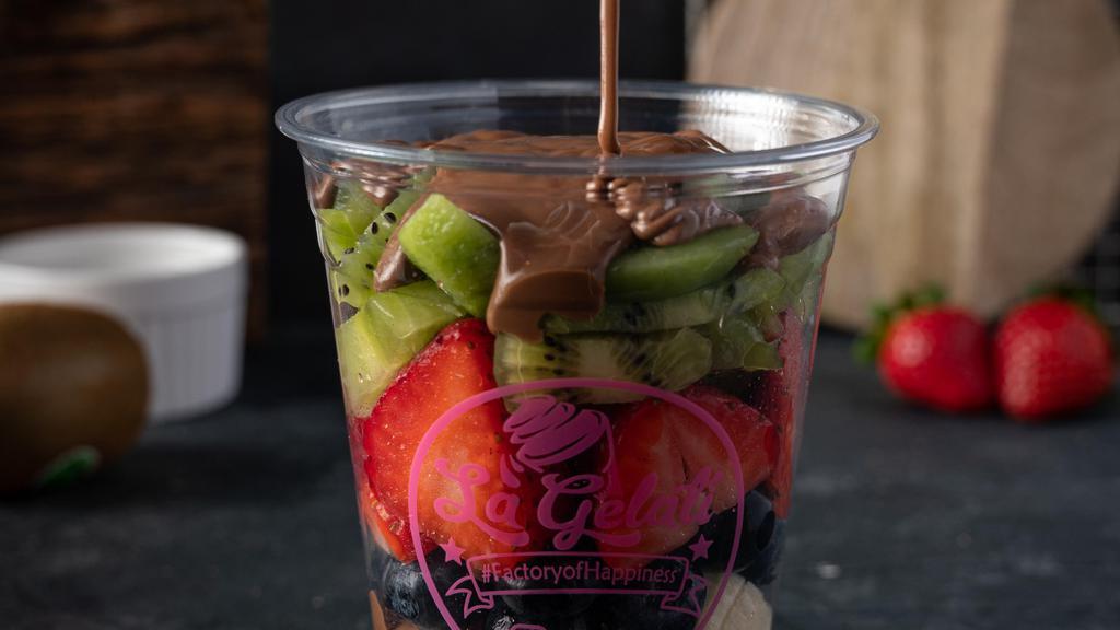 Fruit Chocolate Salad  · fresh fruits drizzled with belgian chocolate