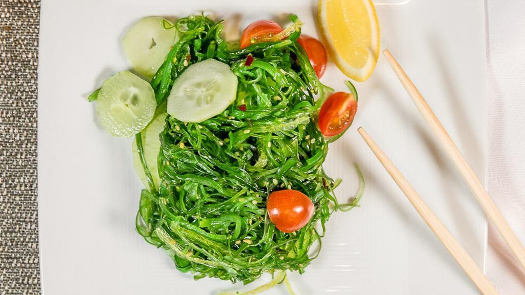 Seaweed Salad · Mixed seaweed marinated in a tangy sesame sauce.