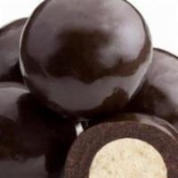 Dark Malt Balls · Triple chocolate.  Our most popular bulk chocolate in 1/2 or 1# package.