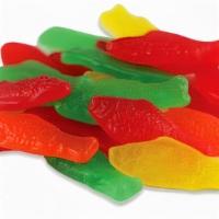 Swedish Fish Assorted · In addition to the original red, assorted Swedish fish come in yellow (lemon flavor), green ...