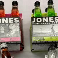 Jones Soda - 4 Pak · Available in four flavors.   Made with pure cane sugar, Jones Soda is a one of a kind premiu...
