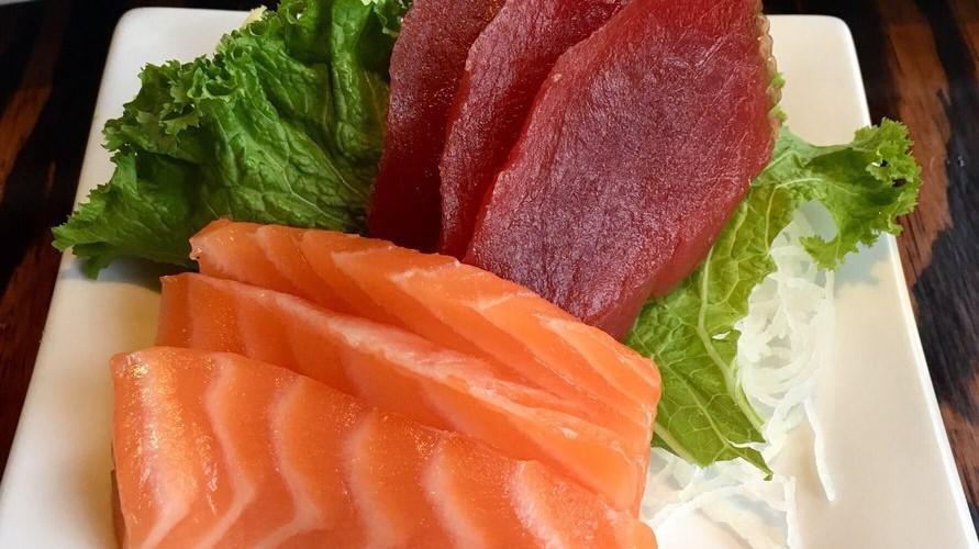Taste Of Sashimi · 2 pcs of each tuna, salmon, yellowtail.