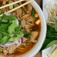 Pho · Rice noodles in a chicken broth with bean sprouts, onion, cilantro and basil. Can be made GF...