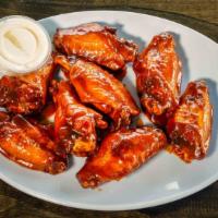 Homemade Breaded Chicken Wings (8Pc) · Hot or Mild.