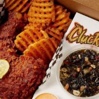 Quarter Dark · Whole Bone-In Thigh and Drumstick 
COMES WITH  CLUCK IT DIPPING SAUCE, TEXAS TOAST, AND PICK...