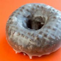 Chocolate Glazed · Chocolate cake donut with vanilla glaze.