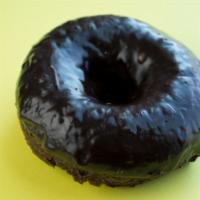 Chocolate Ganache · Chocolate cake donut with chocolate glaze.