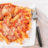 Kids Mostaccioli Meat Sauce · Mostaccioli but with Meat Sauce.