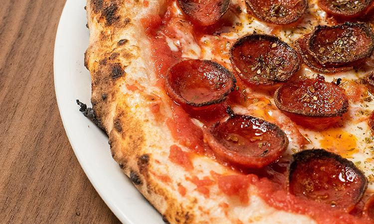 Pepperoni · Our famous cup & char pepperoni with oregano, and aged mozzarella