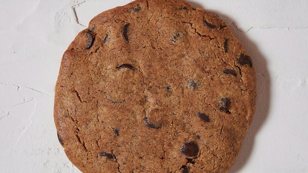 Paleo Chocolate Chip Cookie · Fresh baked gluten-free & paleo dark chocolate cookie